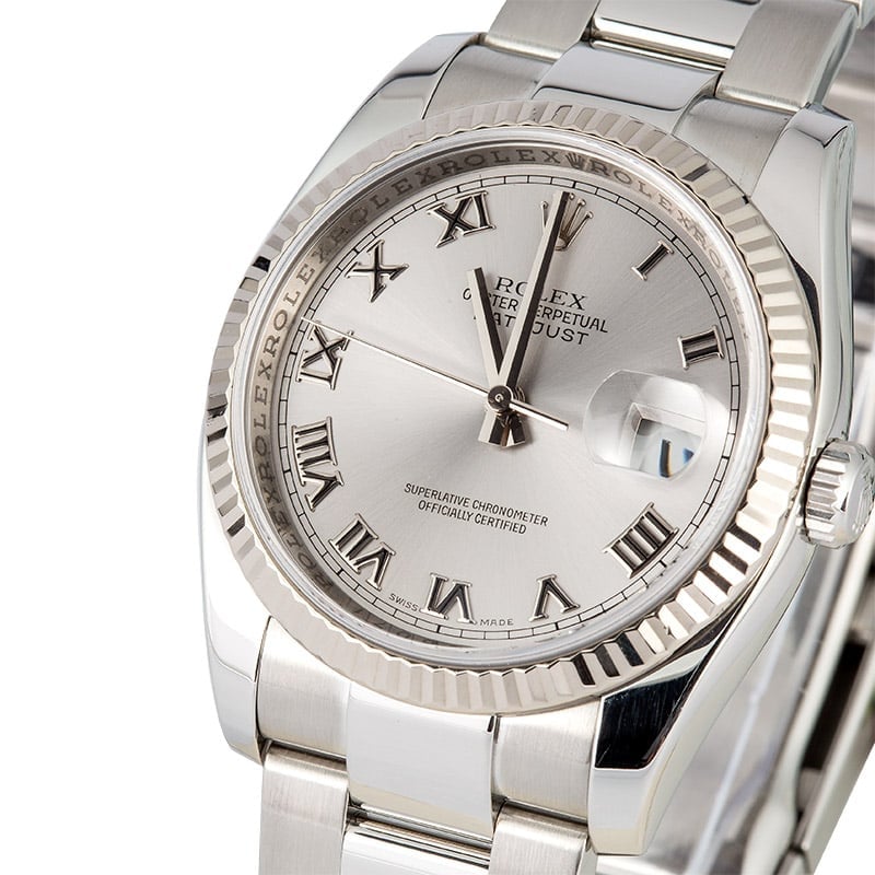 Rolex Datejust 116234 Silver Roman Dial
