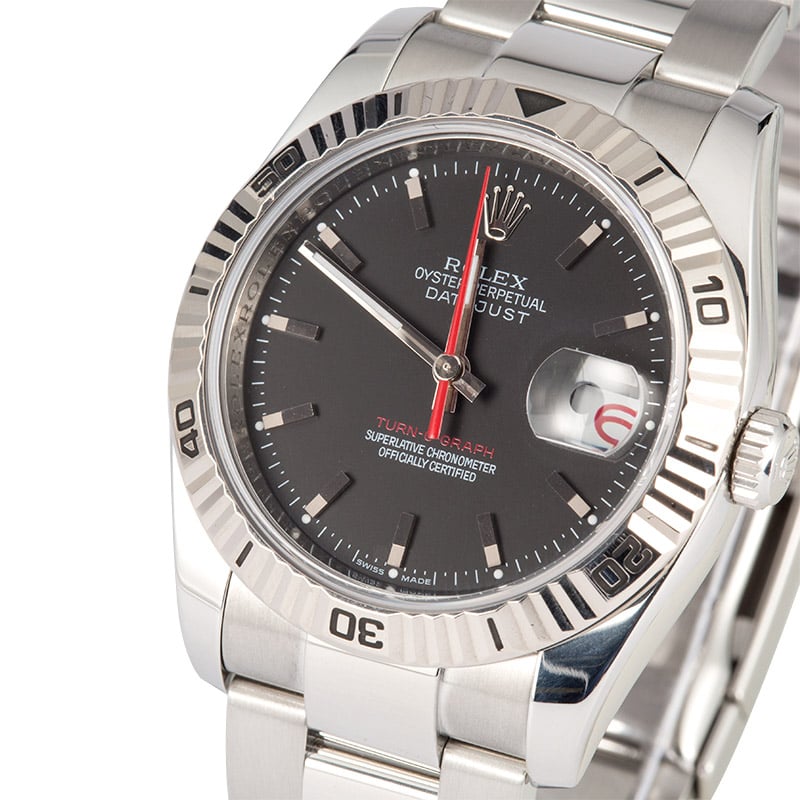 Rolex Datejust "Turn-o-Graph" 116264 Black Dial