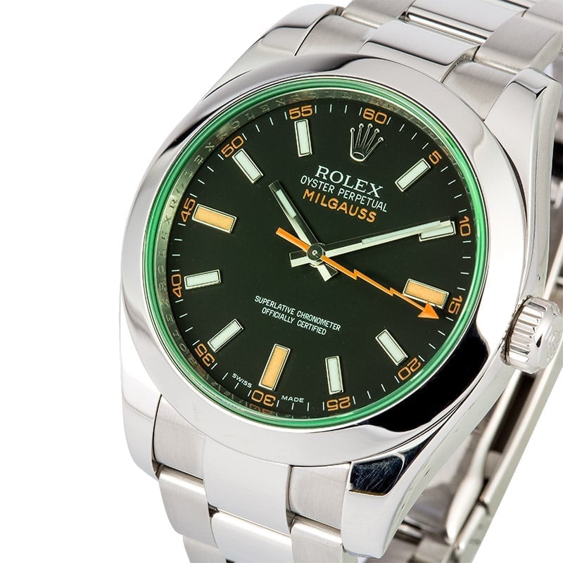 Rolex Milgauss Black 116400GV 100% Authentic