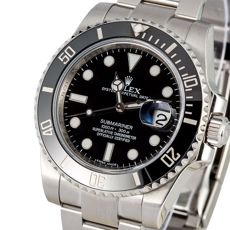 Rolex Submariner Black Ceramic Bezel 116610