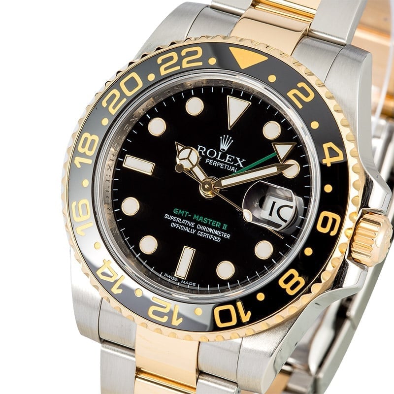 Rolex GMT-Master II 116713 Two Tone 100% Authentic