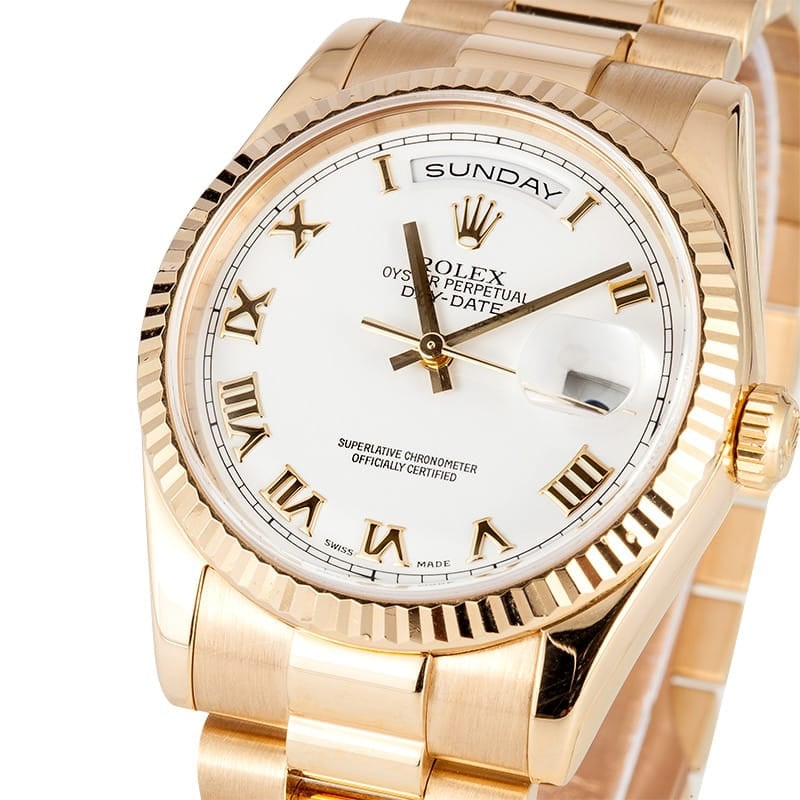 Pre-Owned Rolex President 18K Gold Day-Date 118238