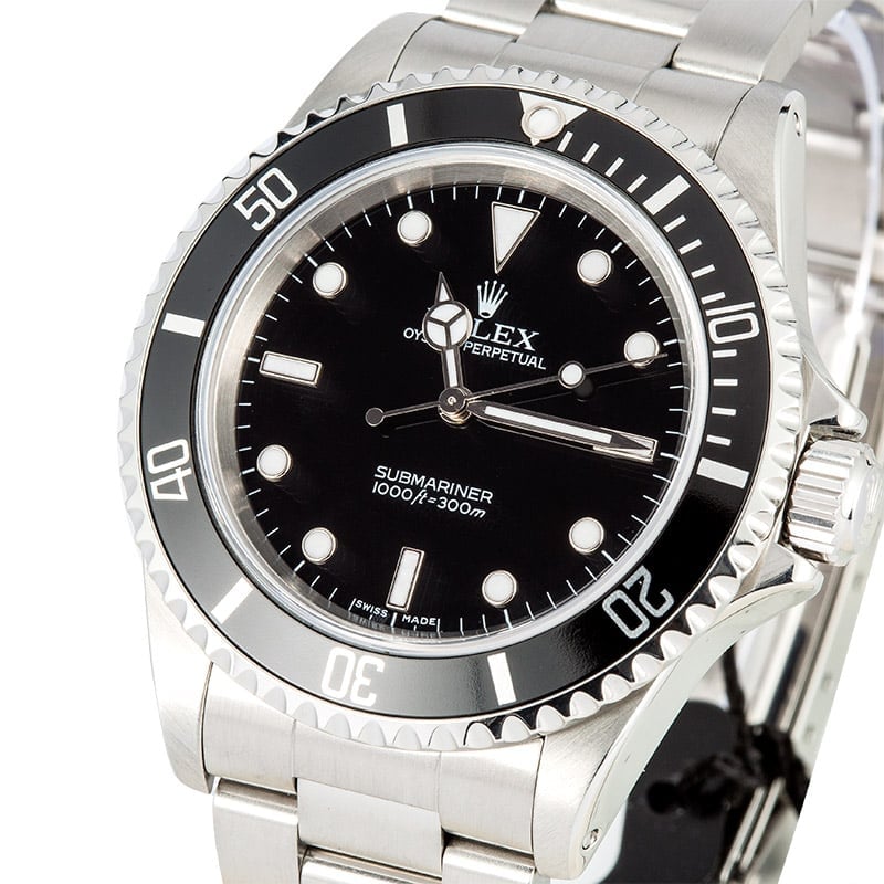 Rolex No Date Submariner 14060M 100% Authentic