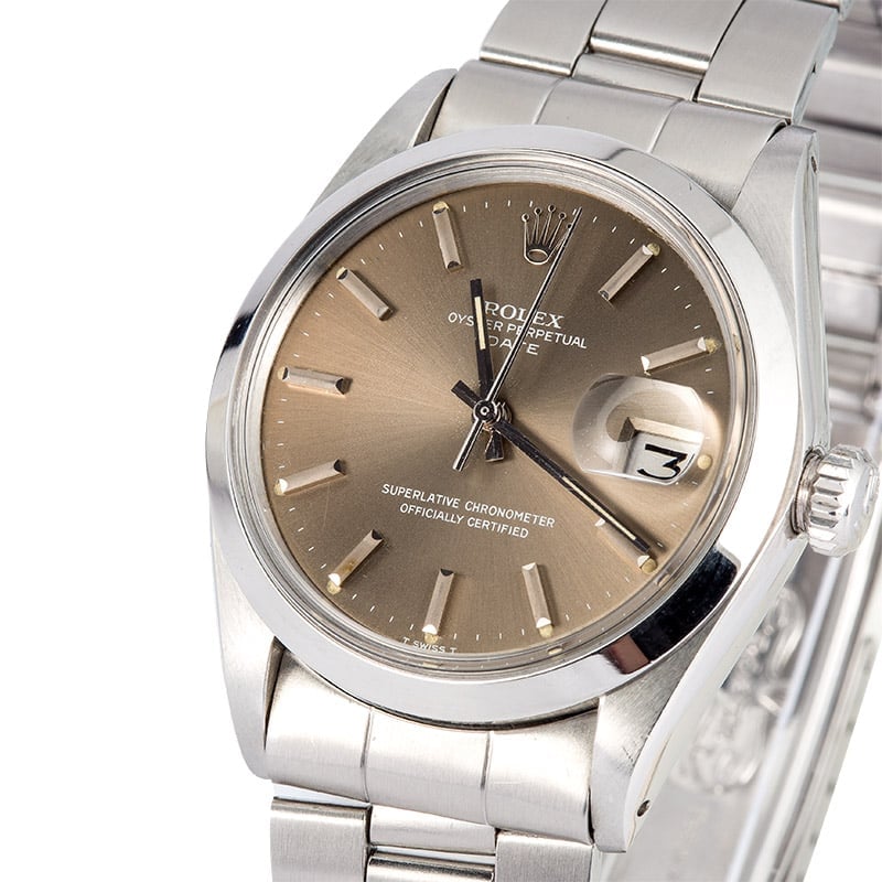 Rolex Date 34MM 1500 Stainless