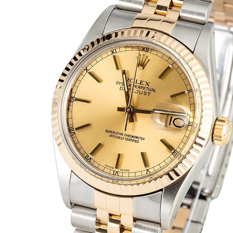 Rolex Datejust Champagne 16013 Certified Pre-Owned
