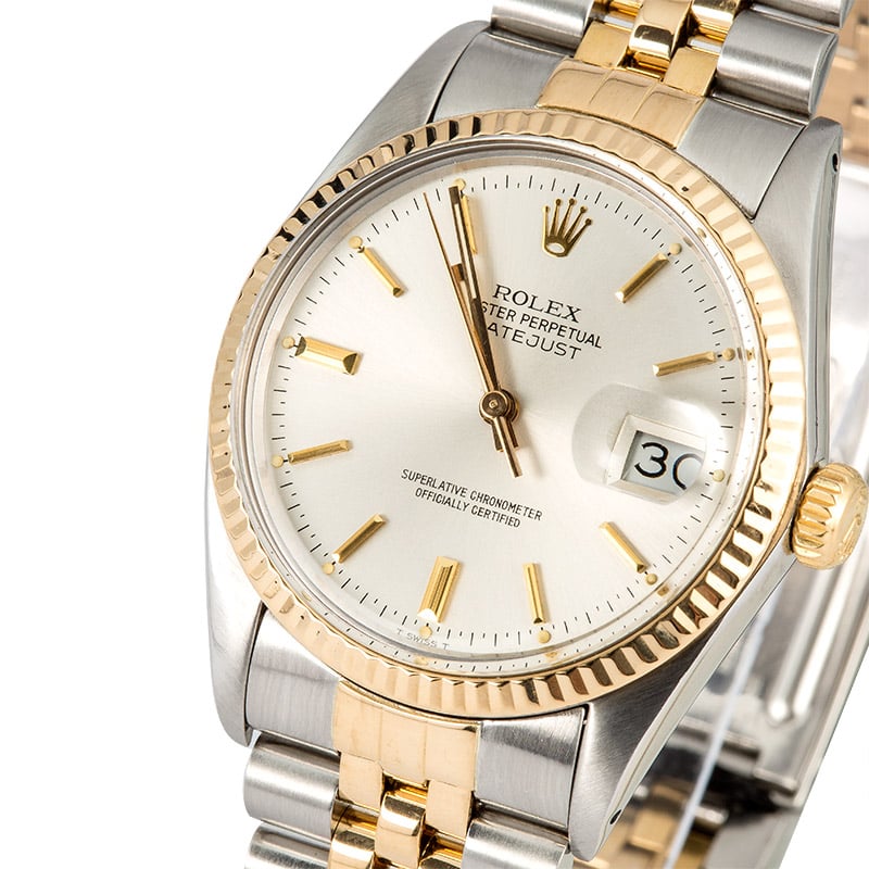 Datejust Rolex 16013 Silver Index Dial