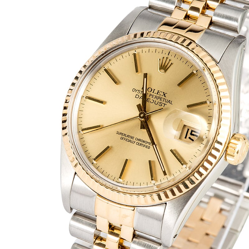 Rolex Datejust 16013 Two-Tone Jubilee Band