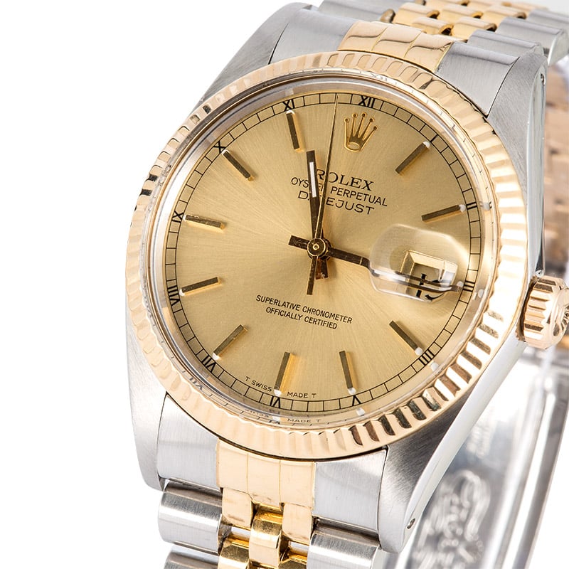 Rolex Datejust Champagne Dial 16013