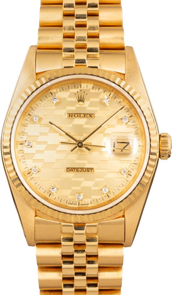 Rolex Datejust 16018 Yellow Gold
