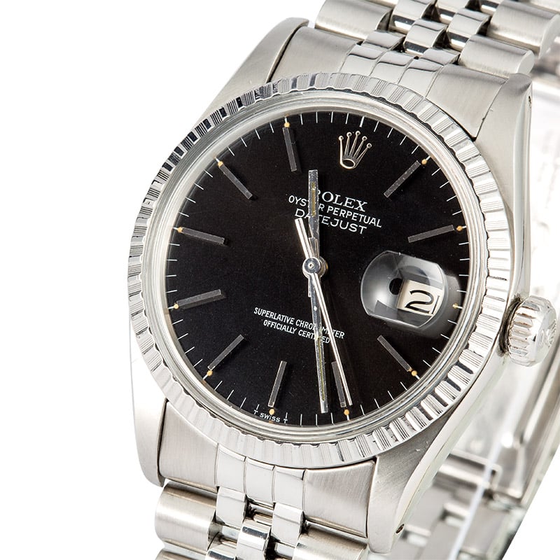 Rolex Datejust Steel 16030 Black