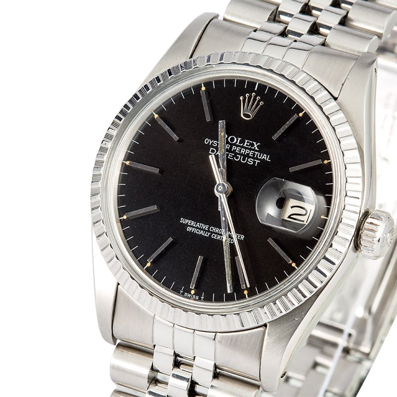 Rolex Datejust Steel 16030 Black