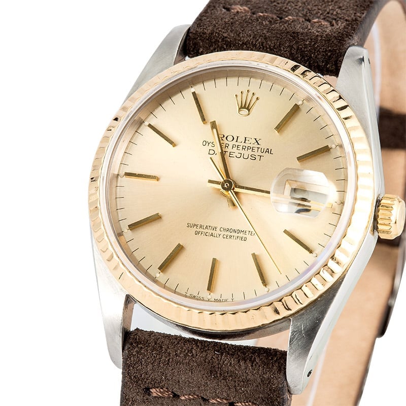 Rolex Datejust 16233 Leather Strap