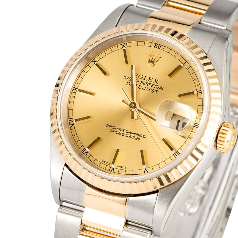 Rolex Two-Tone Datejust 16233 Oyster Band