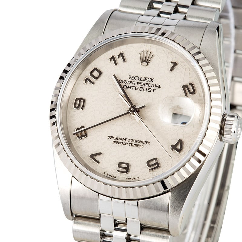 Rolex Datejust 16234 White Jubilee Dial