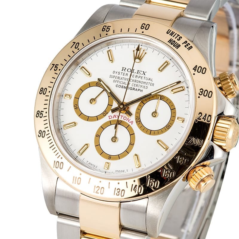 Rolex Daytona White Dial 16523 Two Tone