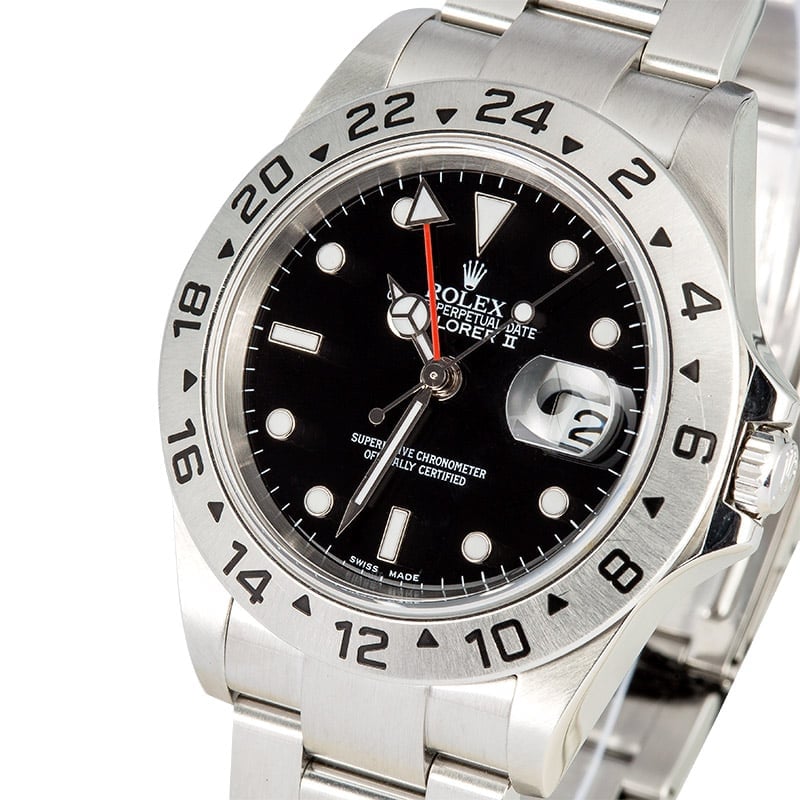 Rolex Explorer II Black 16570 Certified Pre-Owned