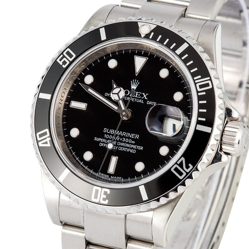 Submariner Rolex 16610 Serial Engraved