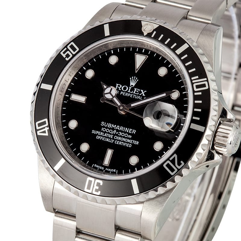 Rolex Submariner Serial Engraved 16610