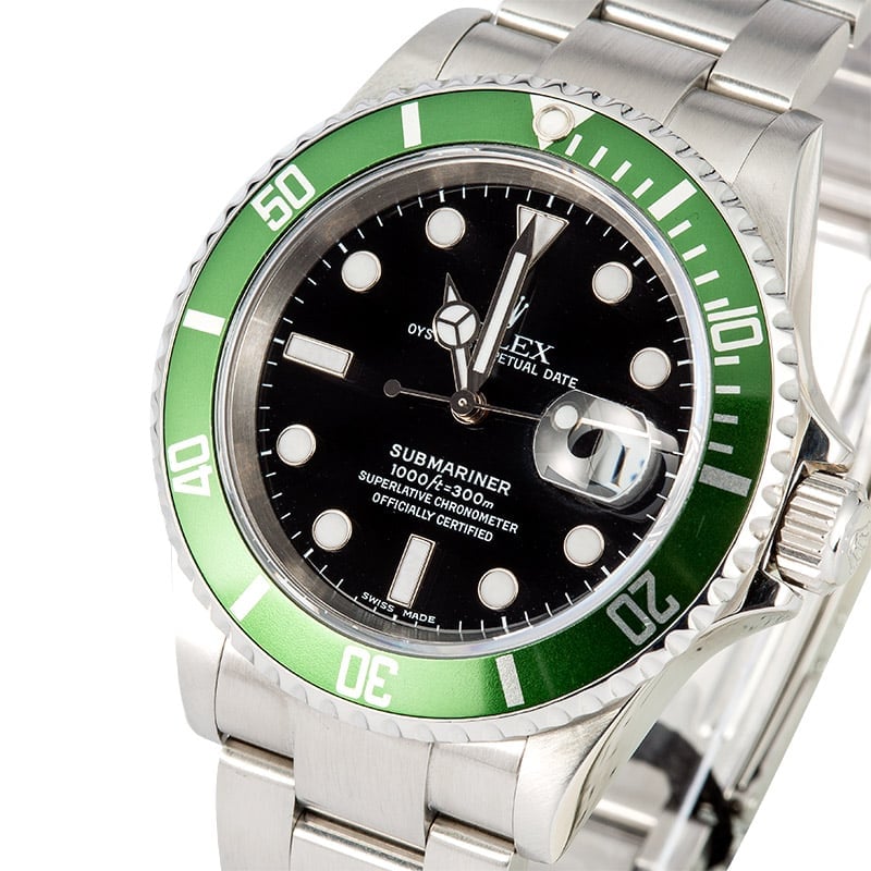 Rolex Submariner Green Anniversary 16610LV