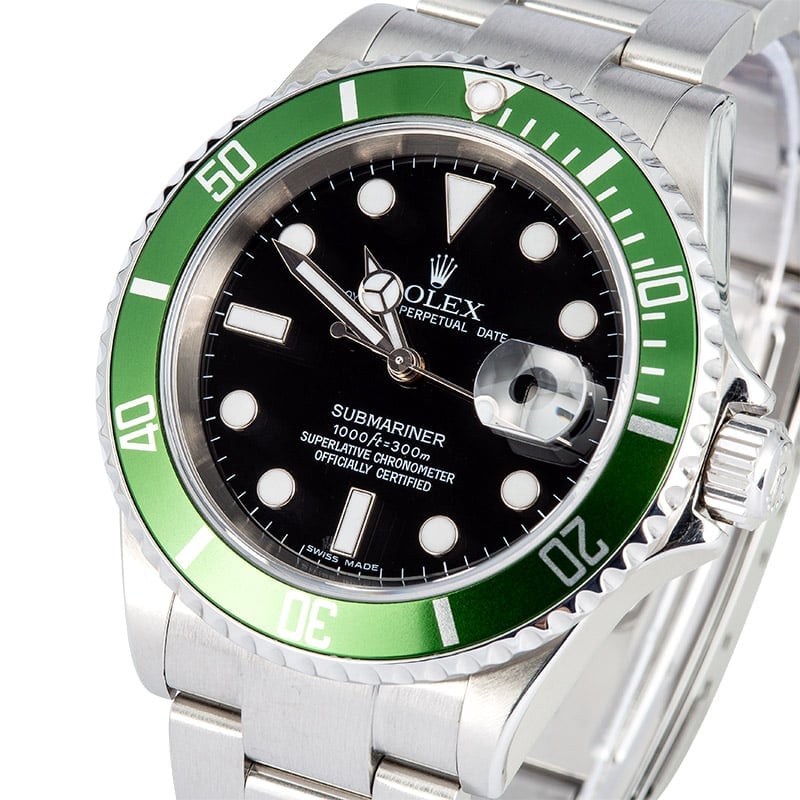 TT Rolex Submariner Green Anniversary Edition 16610