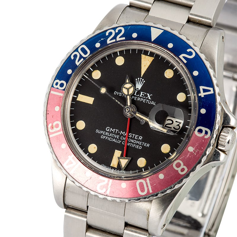 Vintage Rolex GMT-Master 1675 Faded Pepsi