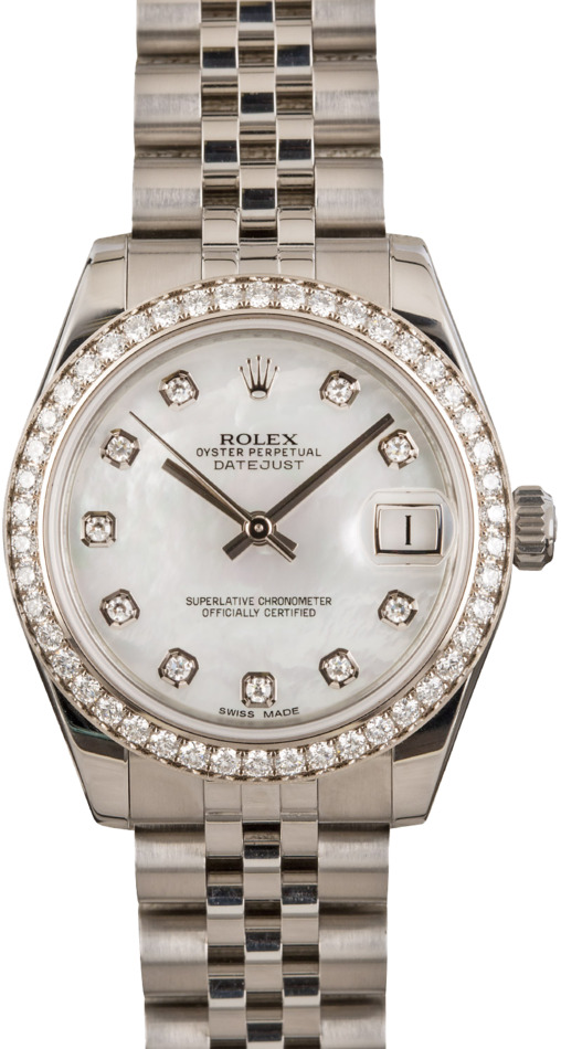 Rolex Datejust 178384 Diamond Dial & Bezel