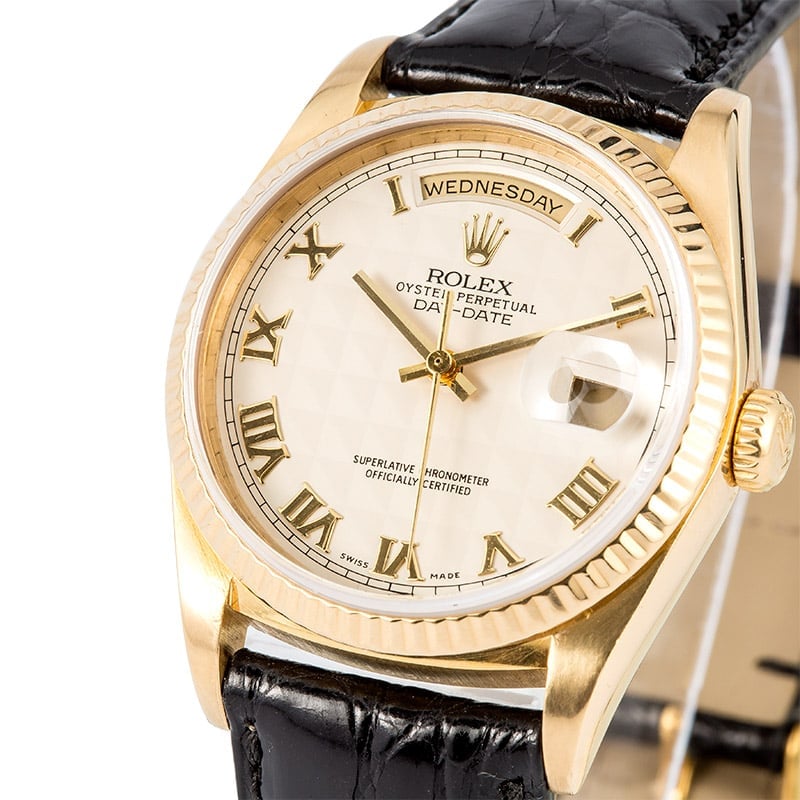 Rolex Day-Date President 18238 Leather Strap