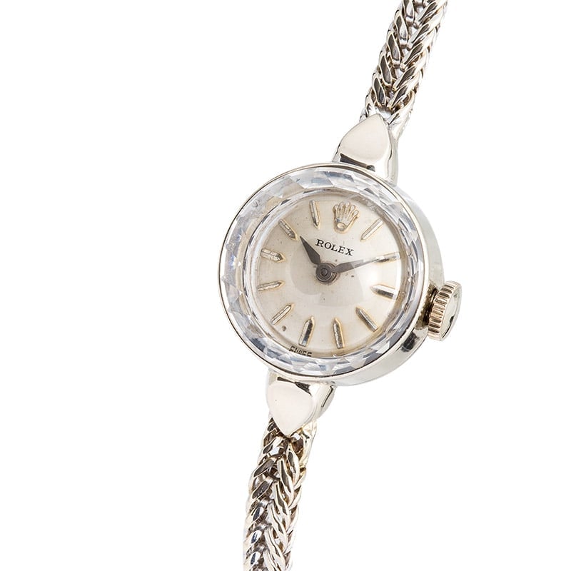 Rolex Ladies White Gold Cocktail Watch