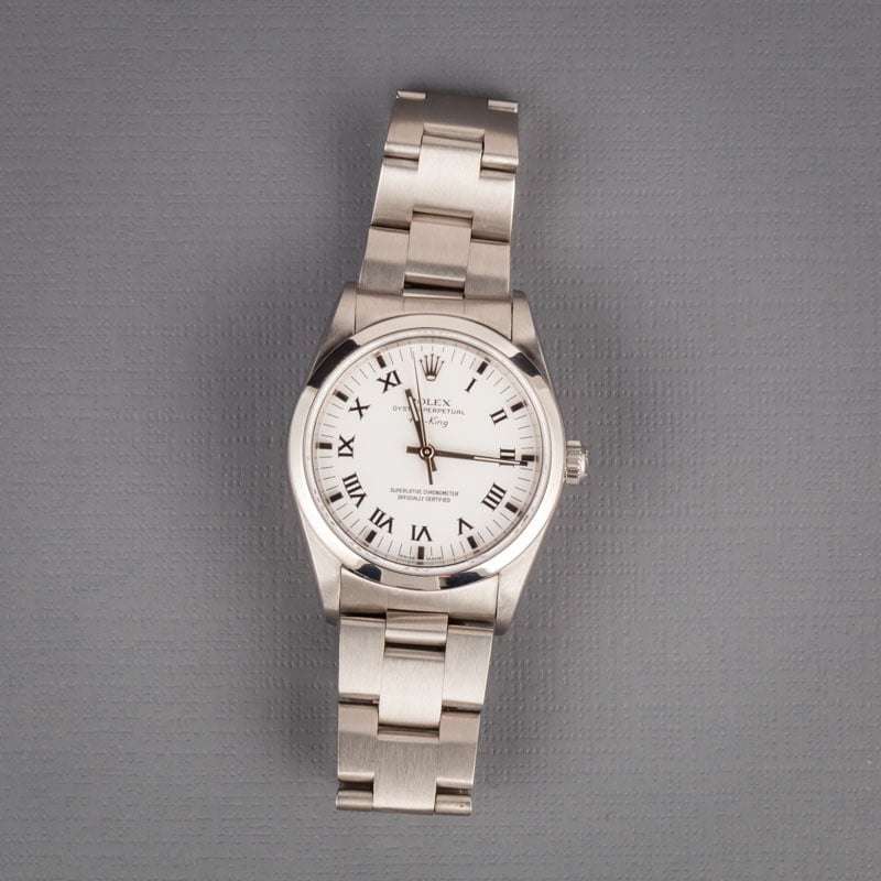 Rolex Air-King 14000 White Roman Dial