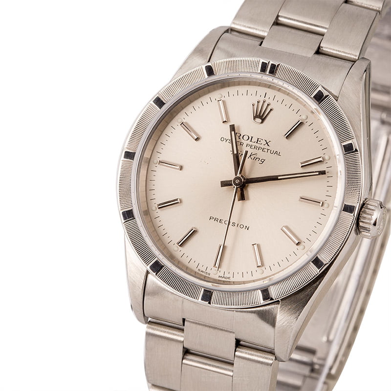 Pre Owned Rolex Air-King 14010 Silver Dial