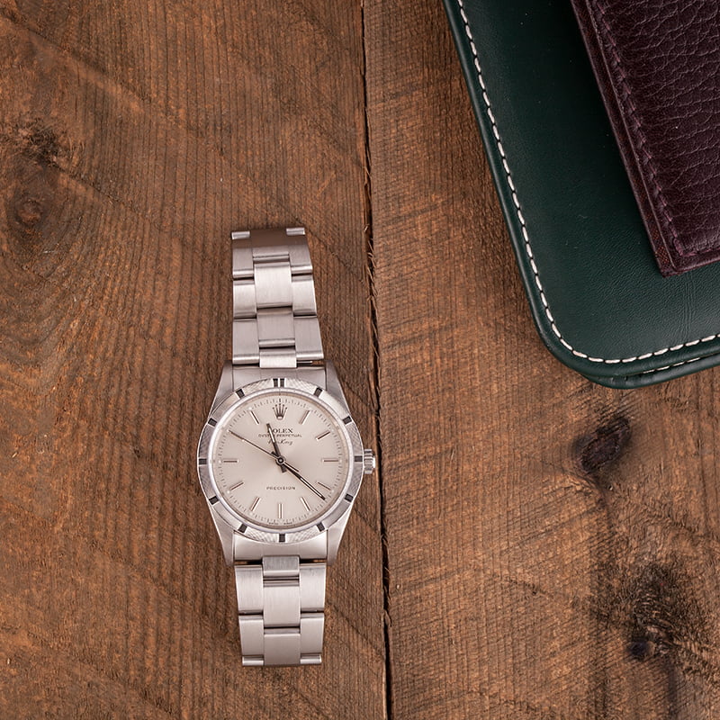 Pre Owned Rolex Air-King 14010 Silver Dial