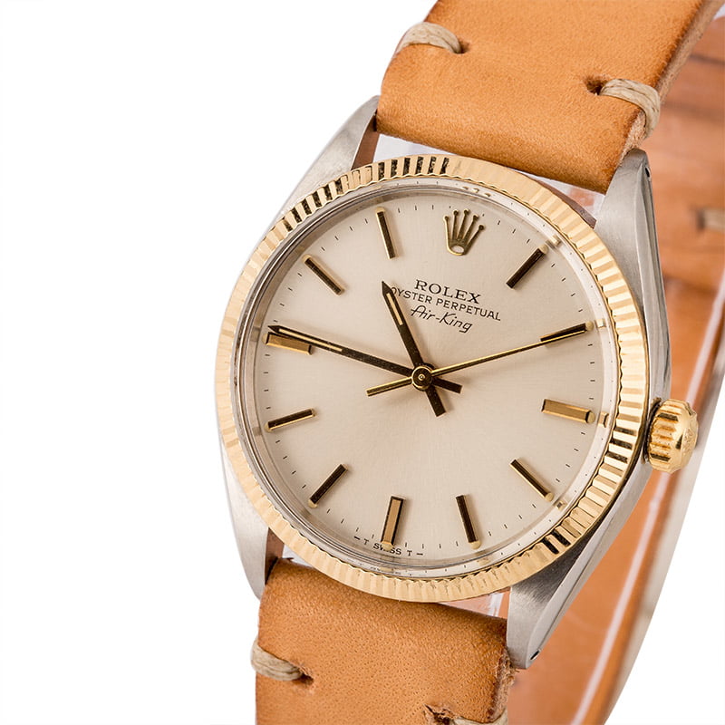 Vintage Rolex Air-King 5501 Steel & Gold