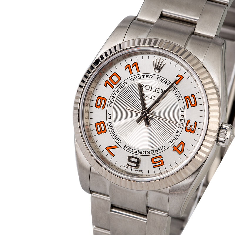 Rolex Air-King 114234 Silver Concentric Dial