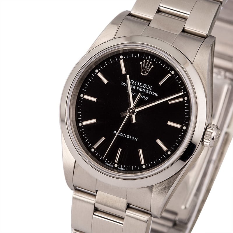 Used Rolex AirKing 14000M Black Index Dial