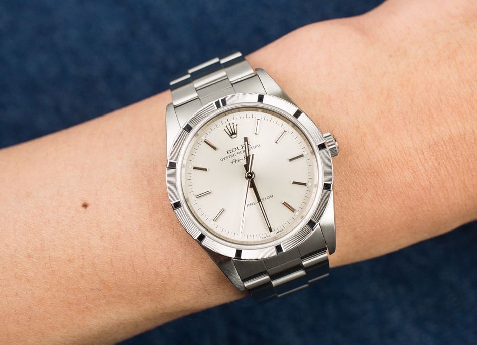 Rolex Air-King 14010 Silver Index