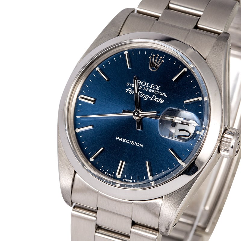 Rolex Air-King Date 5700 Blue Dial