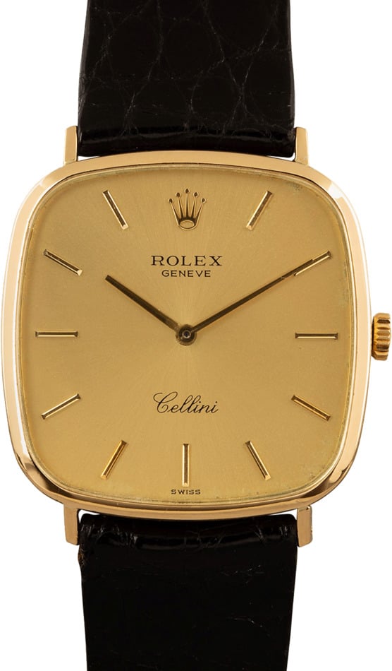 Pre-Owned Rolex Cellini 4114 18k Yellow Gold