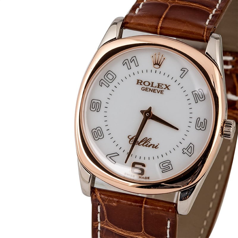 Rolex Cellini 4233 White and Rose Gold