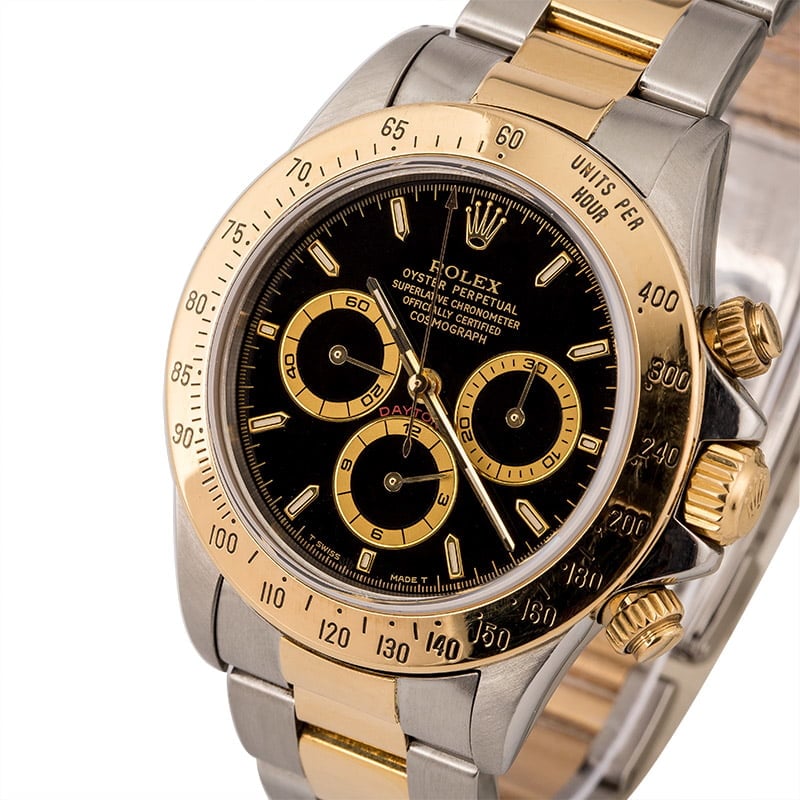 Pre-Owned Rolex Cosmograph Daytona 16523 Black Dial