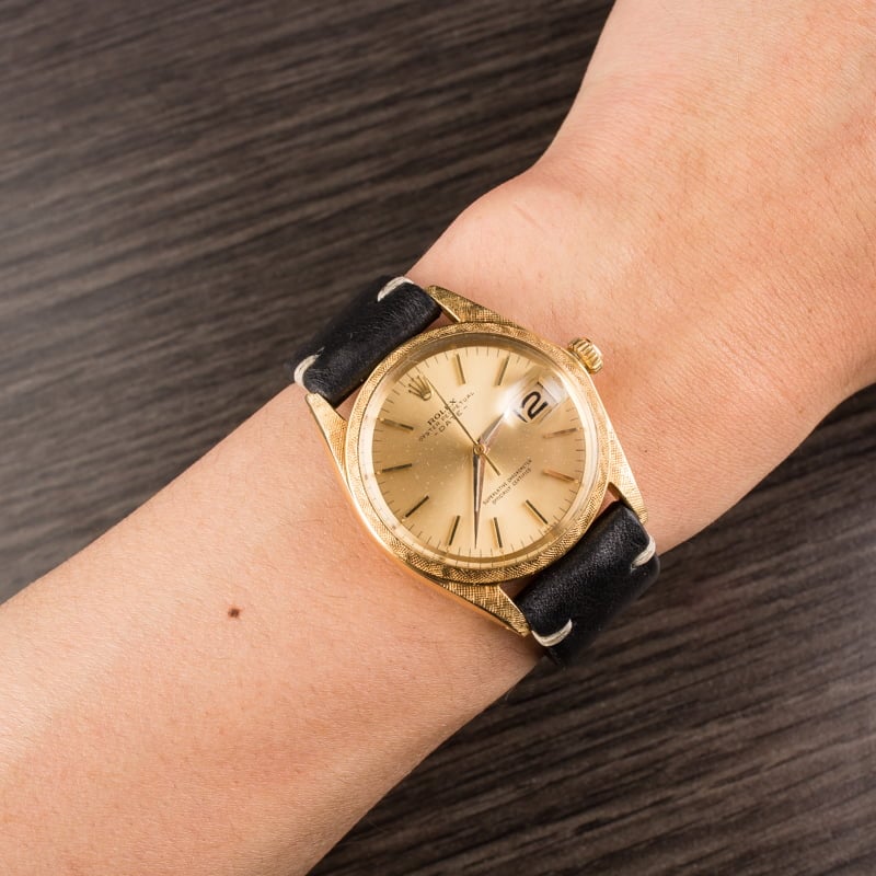Vintage Rolex Date 1502 Florentine Finish