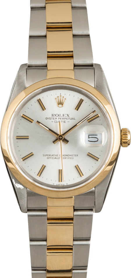 PreOwned Rolex Date 15003 Two-Tone Oyster