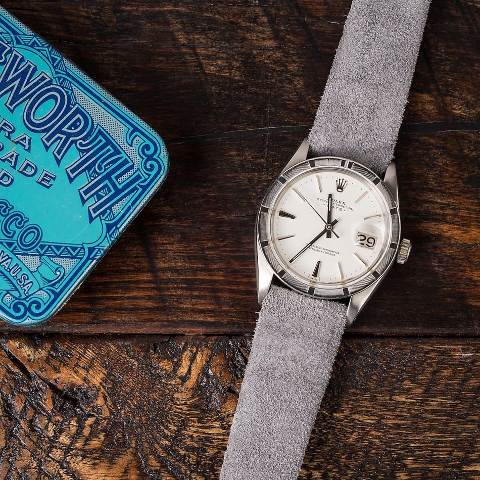 Genuine Rolex Date 1501 White Index Dial