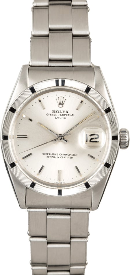 Rolex Date 1501 Stainless Steel Oyster Rivet