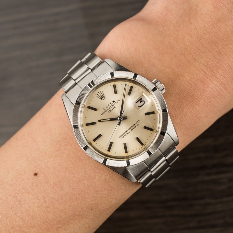 Used Rolex Date 1501 Stainless Steel Oyster Rivet