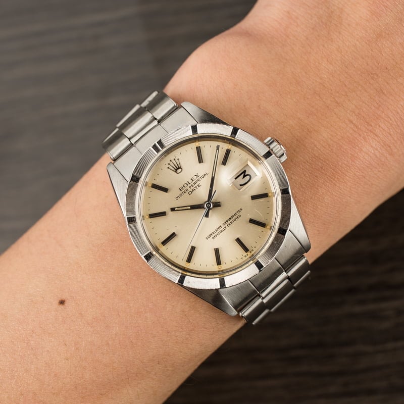 Used Rolex Date 1501 Stainless Steel Oyster Rivet