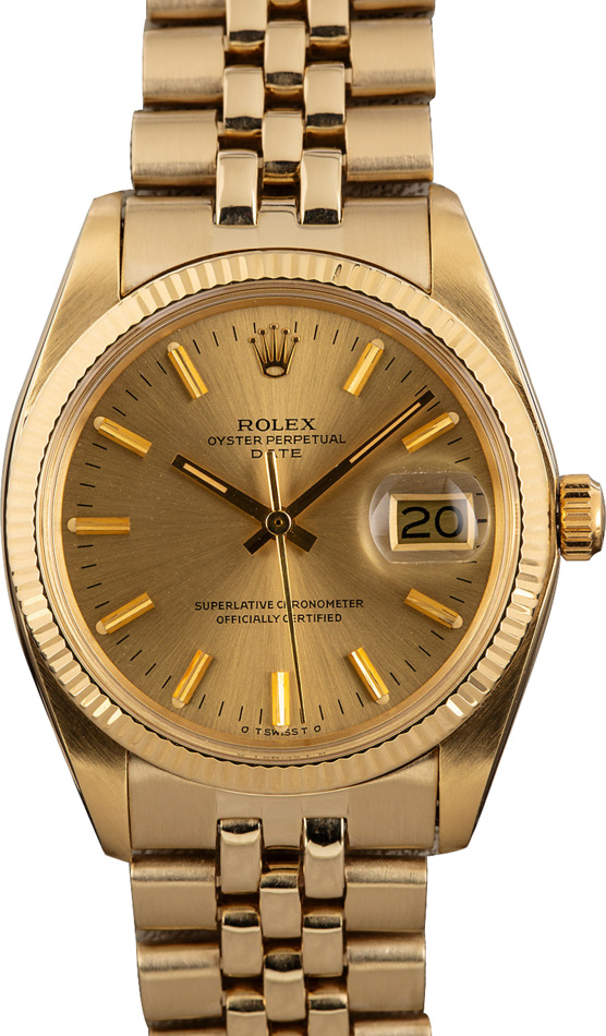 Rolex Date 1501 Yellow Gold Watch | Bob's Watches Item: 119248