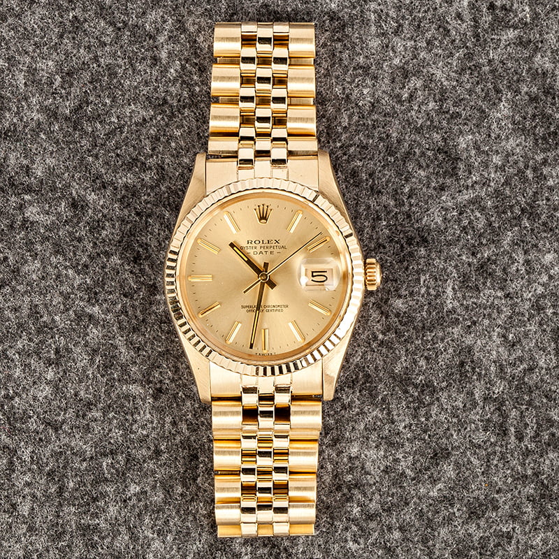 Pre Owned Rolex Date 15037 Jubilee Band