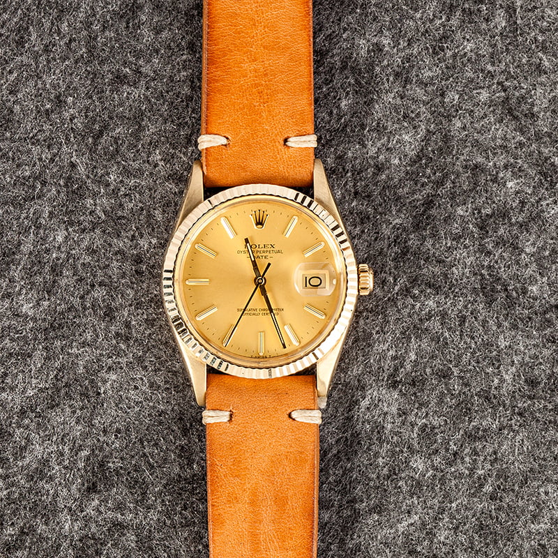 Rolex date sales 15037 yellow gold