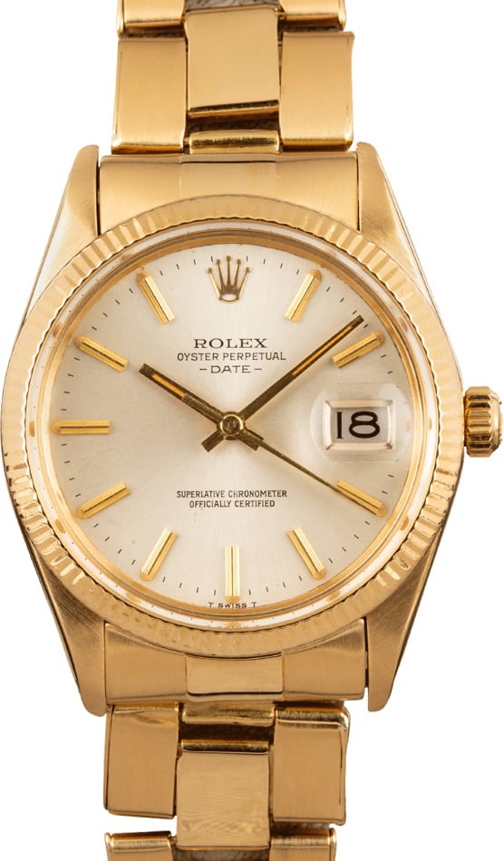 Rolex Date 15038 Yellow Gold Oyster