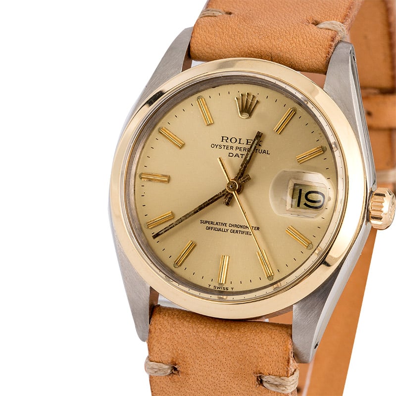 Vintage Rolex Date 1505 Champagne Dial